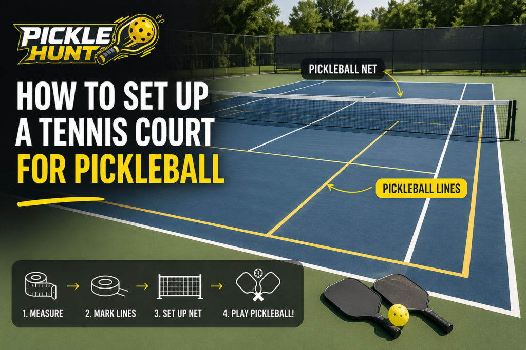 How to Set Up a Tennis Court for Pickleball (Full Guide)
