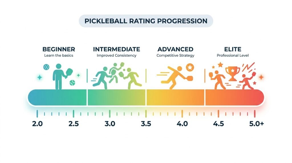 pickleball rating progression