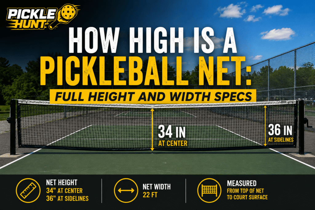 How High Is a Pickleball Net: Full Height and Width Specs